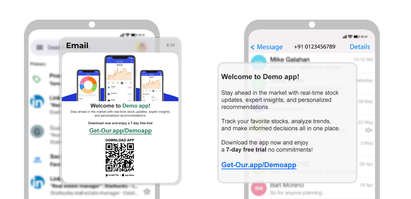 Get-Our.App QR SourceTrack ID Email